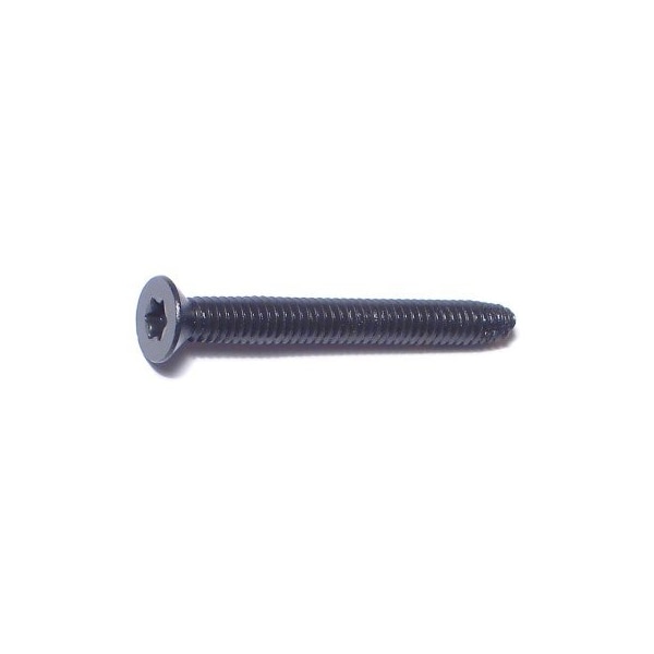 Saberdrive 1/4"-20 x 2-1/4 in Torx Flat Machine Screw, Black Phosphate 40 PK 51271 - main